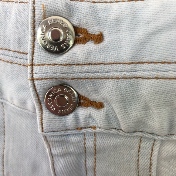 Veronica Beard Jeans High Rise Denim Flare Farrah 8 - Picture 4 of 9